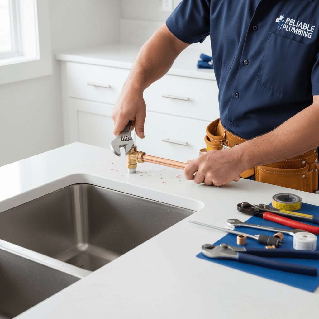 Pipe inspection under sink